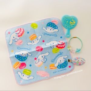 Sanrio Japan Cinnamoroll Desert Macaron Trinket 4 Peice Assorted Kawaii Gift Set